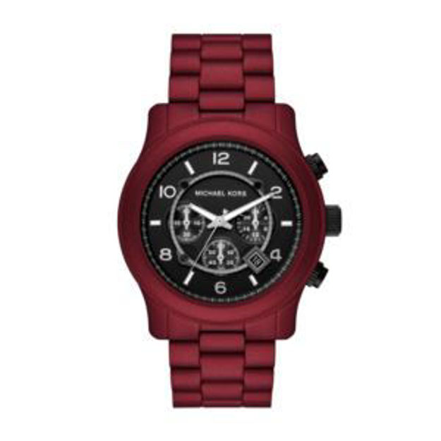 Picture of Men's Runway Chronograph Red Stainless Steel Watch Black Dial