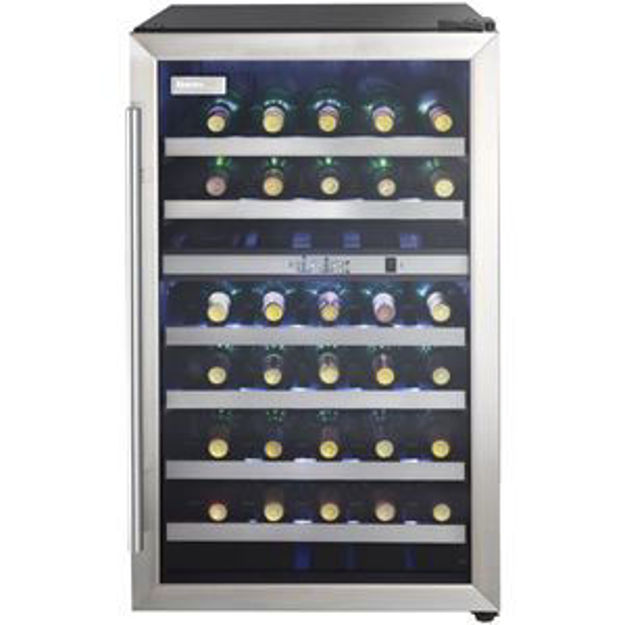 Picture of Designer 38-Bottle Free-Standing Dual-Zone Wine Cooler - Black