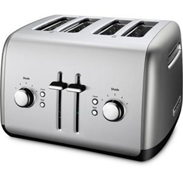 Picture of 4-Slice Toaster with Illuminated Buttons in Contour Silver