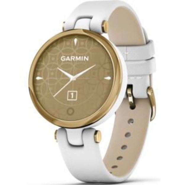 Picture of Garmin Lily Smart Watch in Classic Gold with Italian Leather Band
