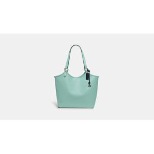 Picture of Leather Day Tote - Faded Blue