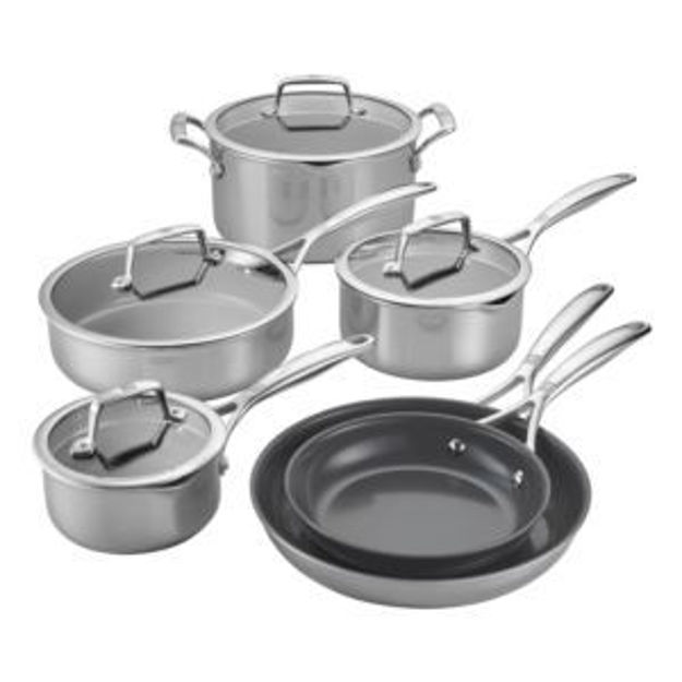 Picture of Energy Plus 10pc Ultra-Nonstick 3-Ply Cookware Set