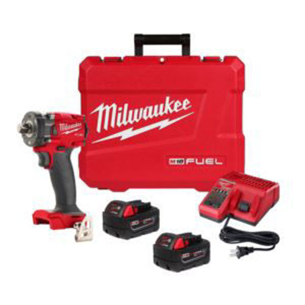 Picture of M18 FUEL 1/2" Compact Impact Wrench w/ Pin Detent Kit & 2 Resistant Batteries