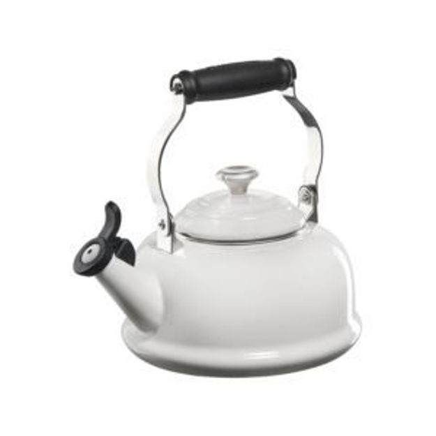 Picture of Classic Whistling Kettle w/ Metal Finishes White