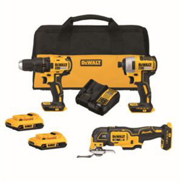 Picture of 20V MAX Compact Cordless 3-Tool Combo Kit - Drill Impact Driver Multi-Tool