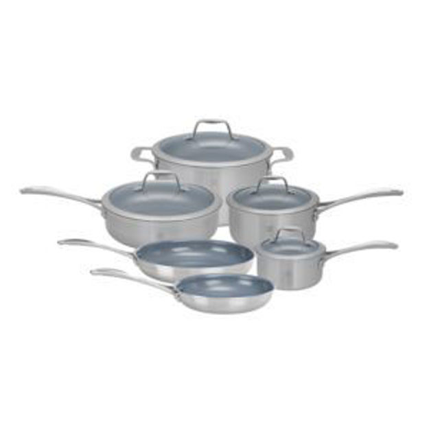 Picture of Spirit 3-Ply 10pc Stainless Steel Ceramic Cookware Set