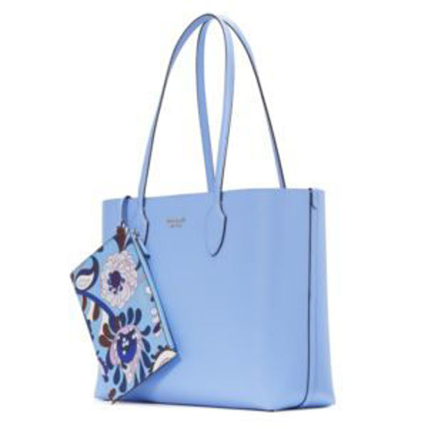 Picture of Bleecker Autumn Paisley Pop Printed Large Tote -  Genie Blue Multi