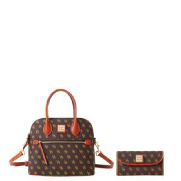 Picture of Gretta Domed Satchel and Continental Clutch Set