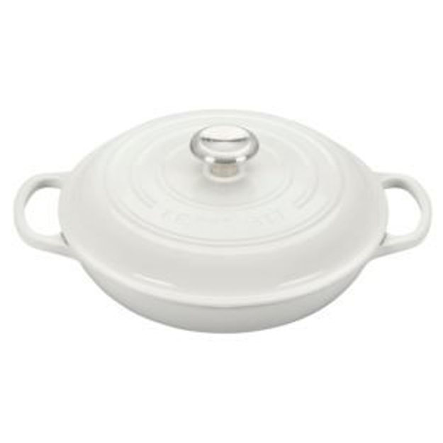 Picture of 2.25qt Signature Cast Iron Braiser White