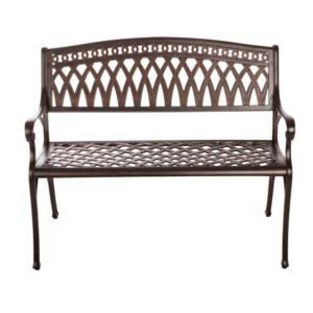 Picture of Simone Cast Aluminum Patio Bench