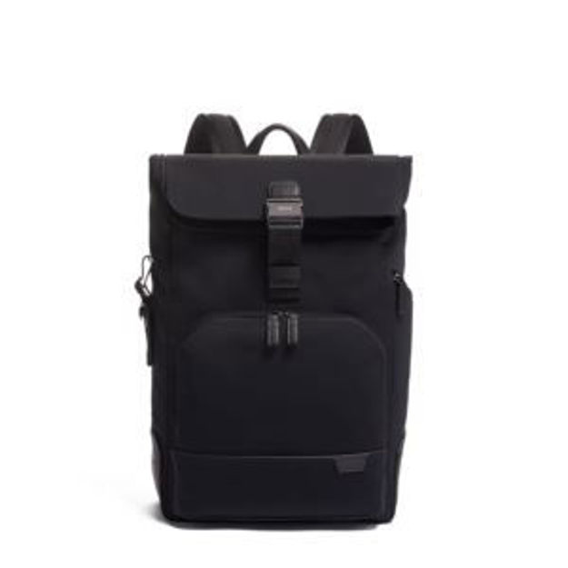 Picture of Harrison Osborn Roll Top Backpack- Black