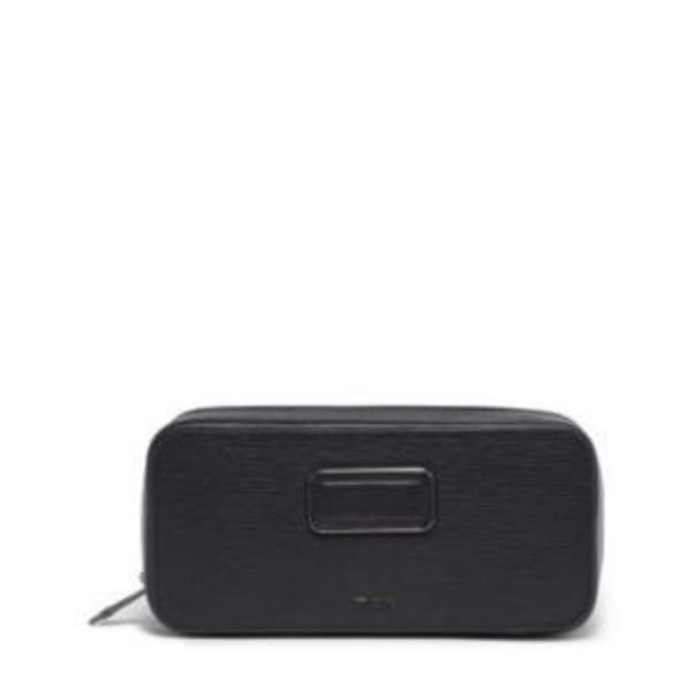 Picture of Nassau Travel Watch Case- Black Embossed Leather