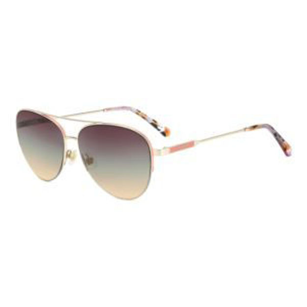 Picture of Janece Aviator Sunglasses - Gold/Pink