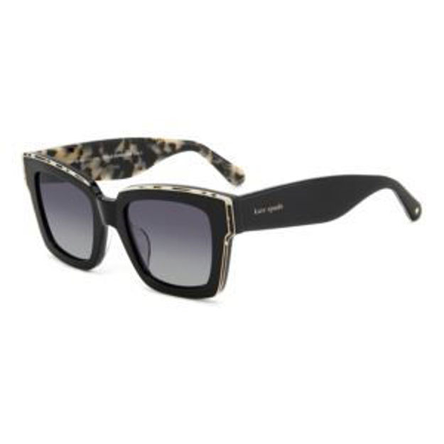 Picture of Brynne Square Polarized Sunglasses - Black/Havana