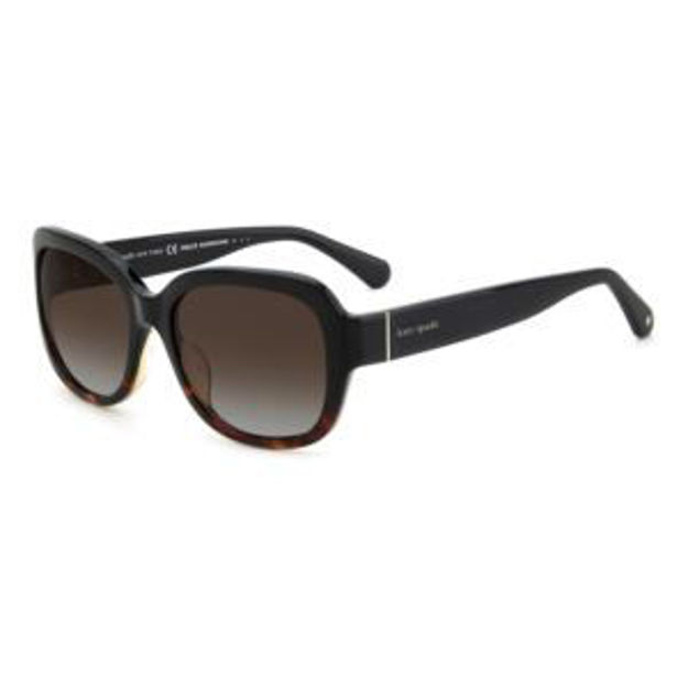 Picture of Layne Rectangular Polarized Sunglasses - Black/Havana