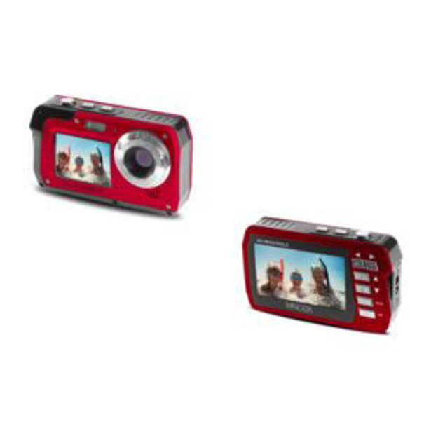 Picture of 48MP Dual Screen Waterproof Digital Camera (Red)