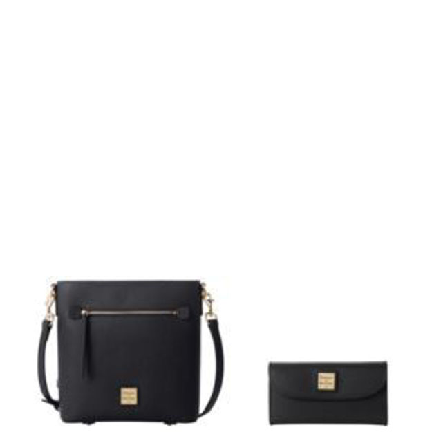 Picture of Saffiano Zip Crossbody and Continental Clutch Set