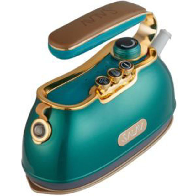 Picture of Retro Edition Duopress Steamer and Iron with Ceramic Coated Plate, Emerald