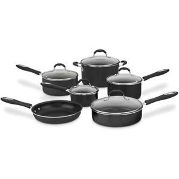 Picture of Advantage Non-Stick Aluminum 11-piece Cookware Set in Black