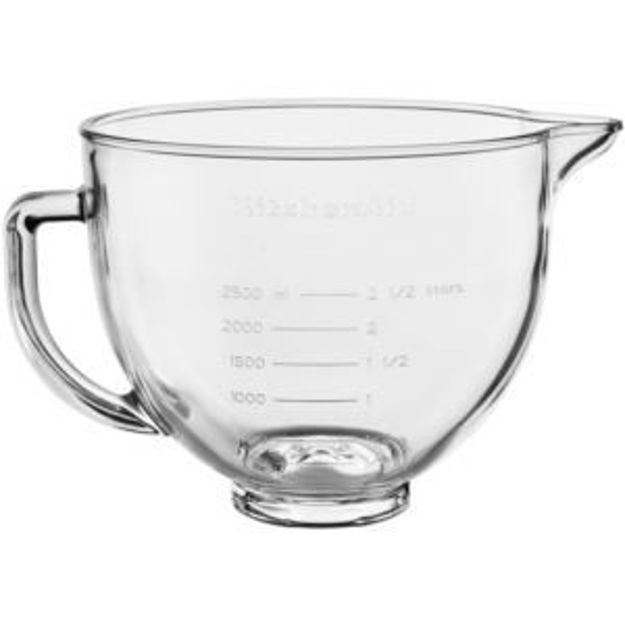 Picture of 5-Qt. Clear Glass Bowl with Lid for KitchenAid Tilt-Head Stand Mixers