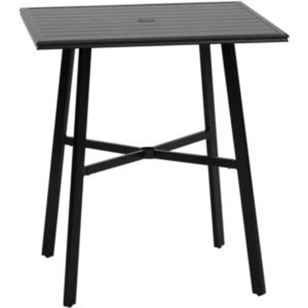 Picture of Commercial-Grade Counter-Height 42-in. Slat-top Dining Table