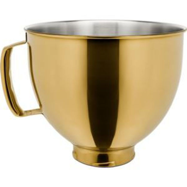 Picture of 5-Quart Tilt-Head Metallic Finish Stainless Steel Bowl in Radiant Gold