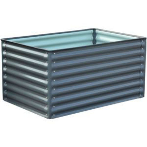 Picture of 59-In. Open-Base Raised Garden Bed for Flowers, Herbs, and Vegetables - Galvanized Steel