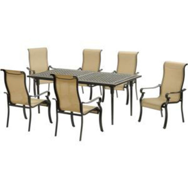 Picture of Brigantine 7-Piece Dining Set with an Expandable Cast-Top Dining Table