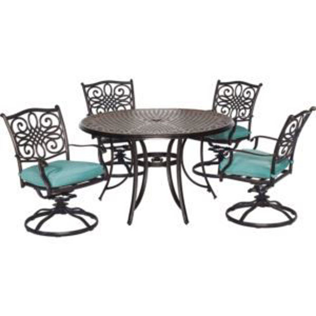 Picture of Traditions 5-Piece Dining Set with Four Swivel Rockers