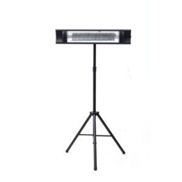 Picture of Outdoor 35-In. Wide Electric Carbon Fiber Infrared Heat Lamp with 3 Power Settings, Tripod Stand, an