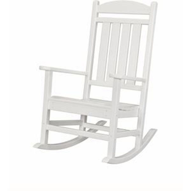 Picture of All-Weather Pineapple Cay Porch Rocker - White