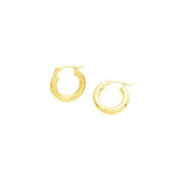 Picture of Yellow Gold Hoop Earrings