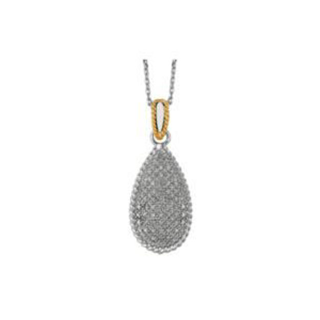 Picture of Pave Diamond Tear Drop Necklace