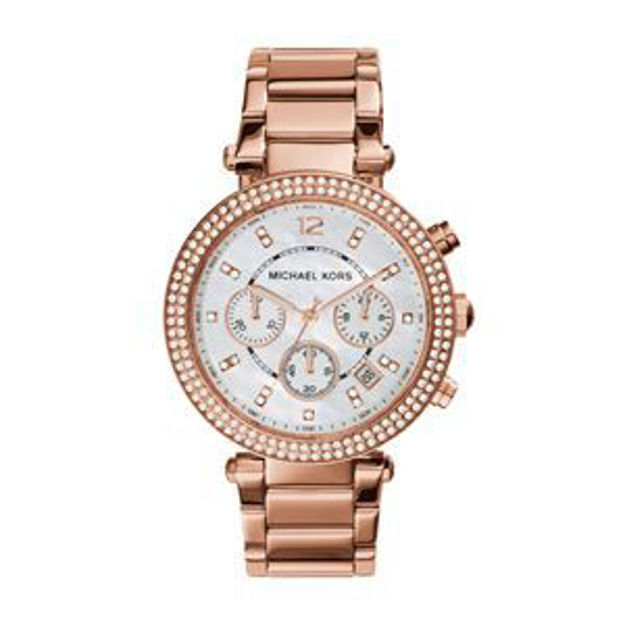 Picture of Ladies Parker RG-Tone SS Bracelet Watch Mothr of Pearl Dial