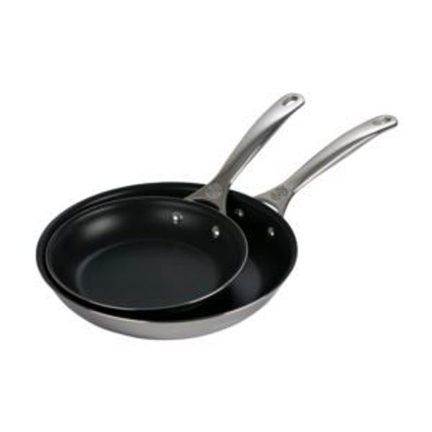 Picture of 2pc Signature Stainless Steel Nonstick Fry Pan Set