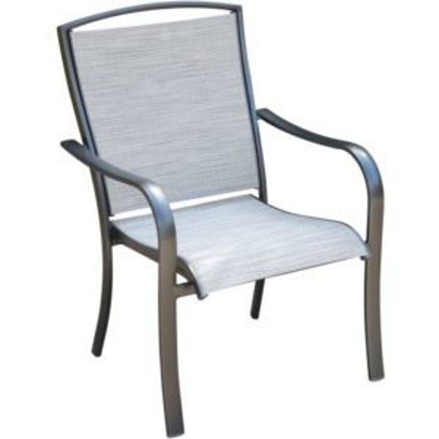 Picture of Foxhill All-Weather Commercial-Grade Aluminum Dining Chair with Sunbrella Sling Fabric