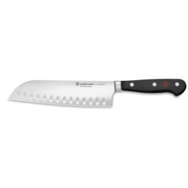 Picture of 7" Classic Hollow Edge Santoku Black