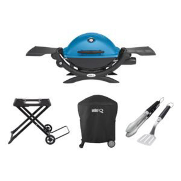 Picture of KIT Q1200 Gas Grill +2pc Tools/Cart/Cover-Blue