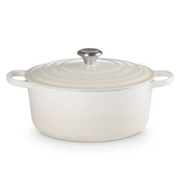 Picture of 7.25qt Signature Cast Iron Round Dutch Oven Meringue