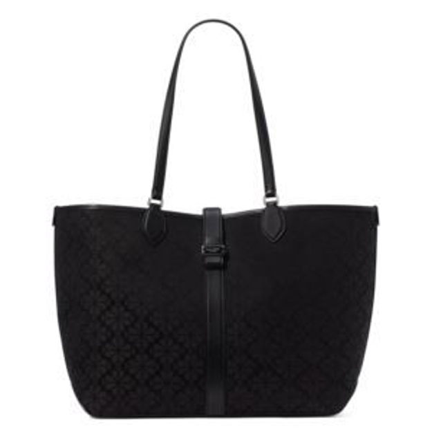 Picture of Spade Flower Jacquard Large Tote - Black Multi