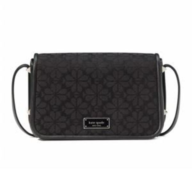 Picture of Spade Flower Jacquard Liv Flap Crossbody - Black Multi