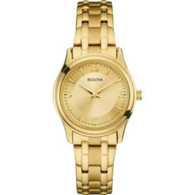 Picture of Ladies' Corporate Collection Gold-Tone Stainless Steel Watch Gold Dial