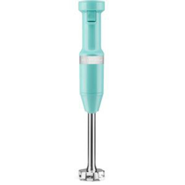 Picture of Corded Variable-Speed Immersion Blender in Aqua Sky with Blending Jar