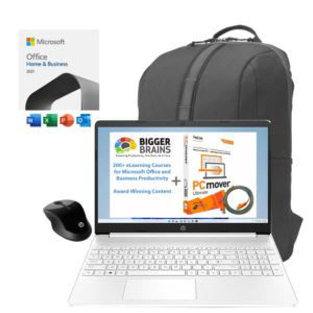 Picture of 15.6" Intel Notebook, Microsoft Office Home & Business, mouse & backpack