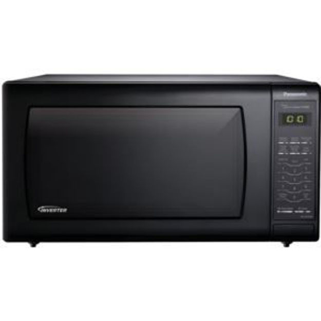 Picture of 1.6 Cu. Ft. 1250W Genius Sensor Countertop Microwave Oven with Inverter Technology, Black