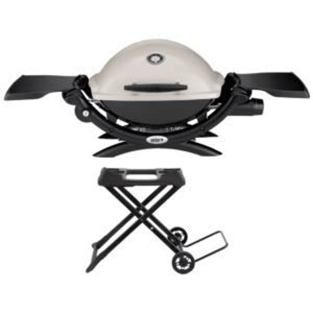 Picture of KIT Q1200 Portable LP Grill w/ Cart - Titanium-