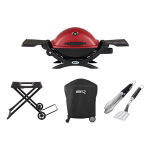 Picture of KIT Q1200 Gas Grill +2pc Tools/Cart/Cover-Red