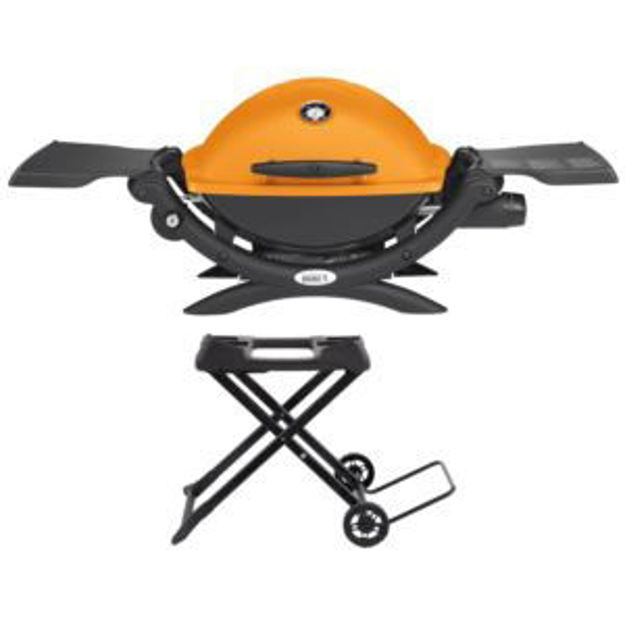 Picture of KIT Q1200 Gas Grill & Portable Cart - Orange