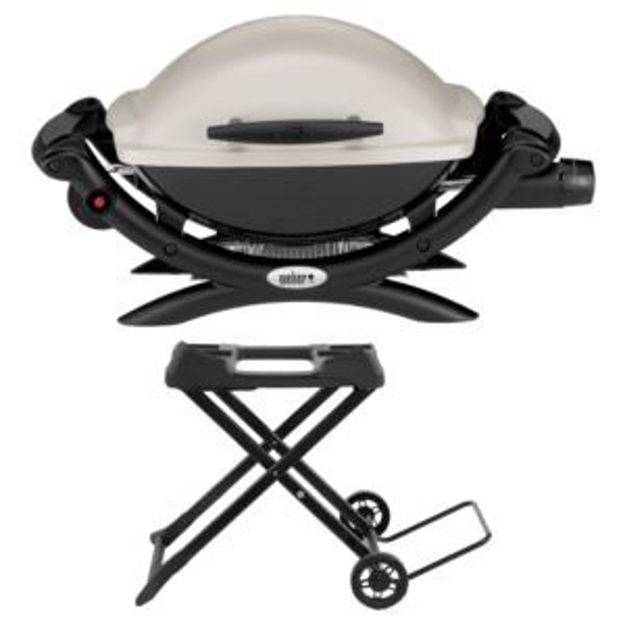 Picture of KIT Q1000 Portable Gas Grill + Portable Cart