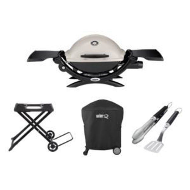 Picture of KIT Q1200 Gas Grill +2pc Tools/Cart/Cover-Titanium